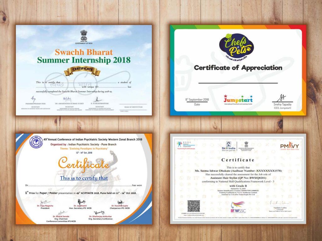  certificate printing Colchester